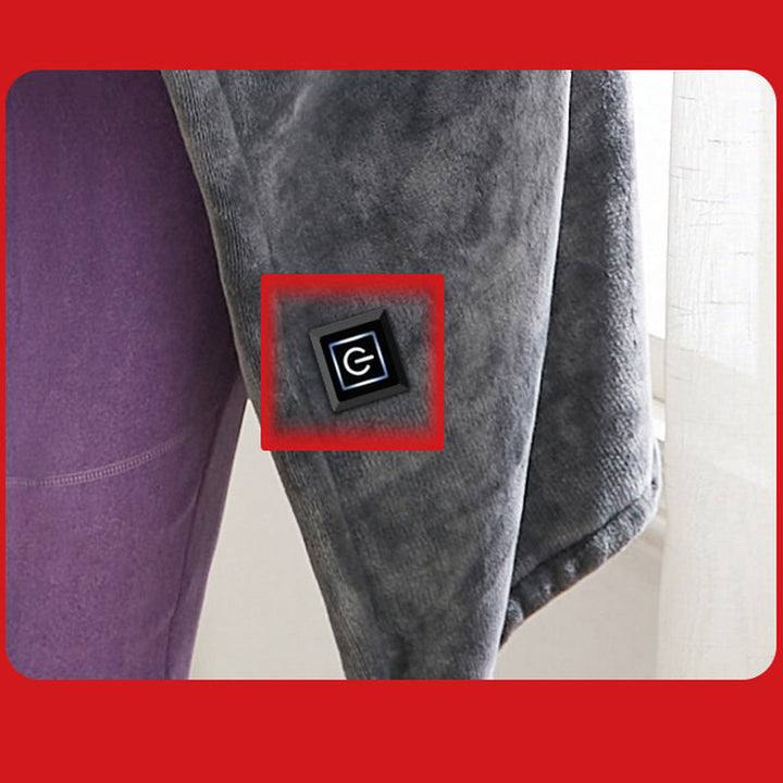 Lunvang™ USB-varmesjal for skuldrene i dobbeltsidig fleece