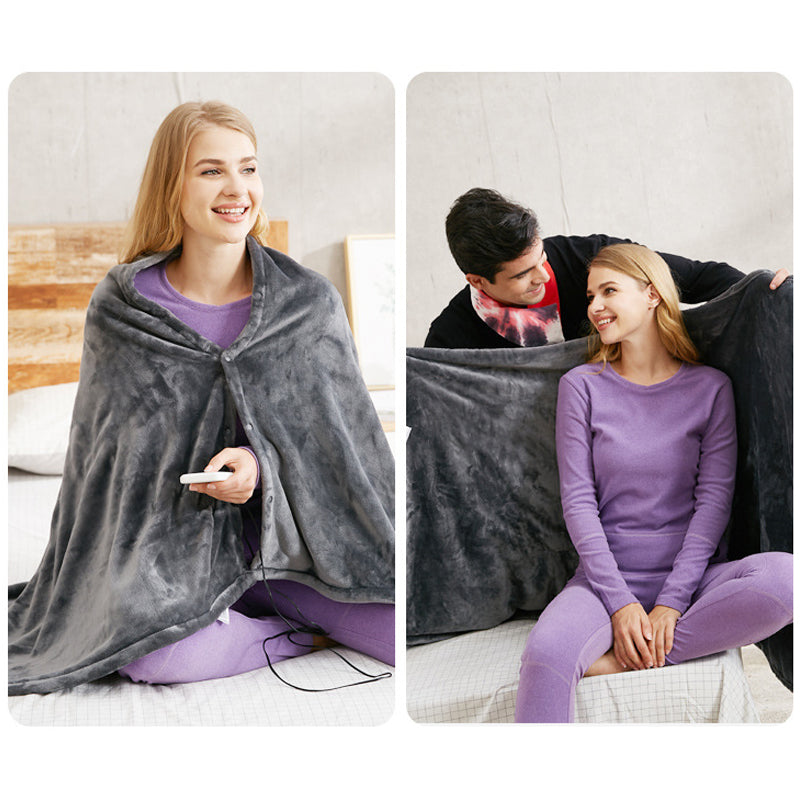 Lunvang™ USB-varmesjal for skuldrene i dobbeltsidig fleece
