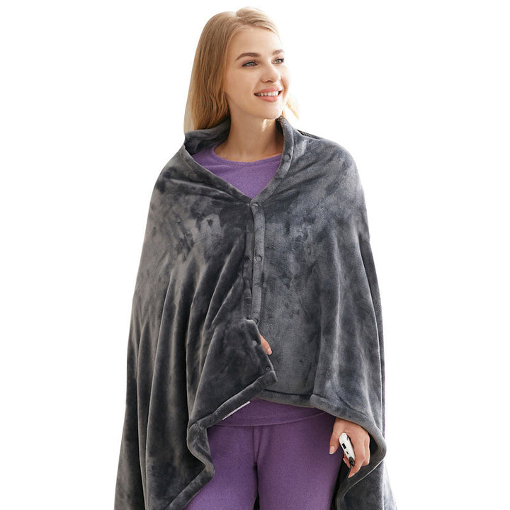 Lunvang™ USB-varmesjal for skuldrene i dobbeltsidig fleece