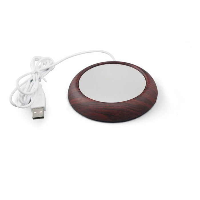 Lunvang Slank USB-koppvarmer med kant i trelook