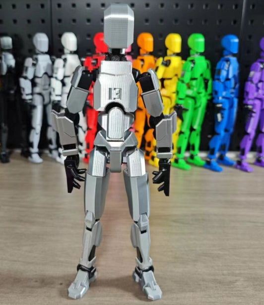 Lunvang 3D-printet robotfigur med bevegelige ledd