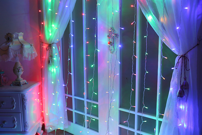Lunvang Lysgardin med LED-lys – til vindu, fest og jul