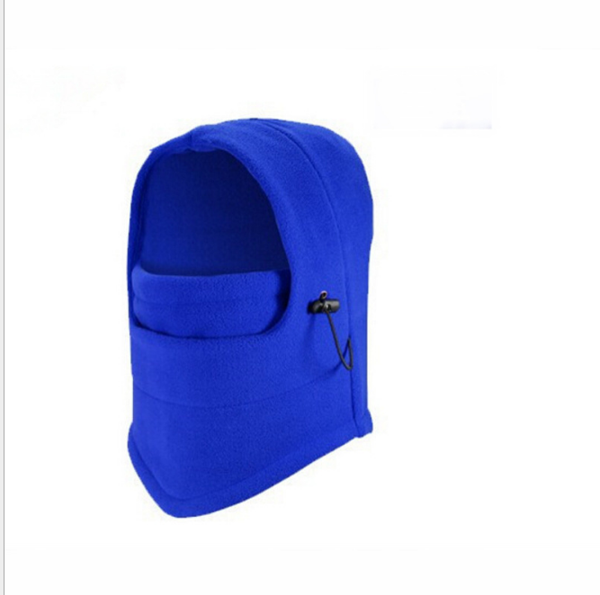 Fleece-balaklava med snøring og stopper