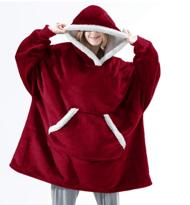 Lunvang™ Oversized fleecehoodie med stor hette – varm og myk