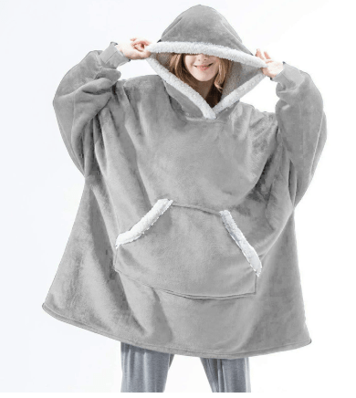 Lunvang™ Oversized fleecehoodie med stor hette – varm og myk
