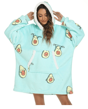 Lunvang™ Oversized fleecehoodie med stor hette – varm og myk