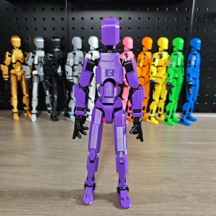 Lunvang 3D-printet robotfigur med bevegelige ledd
