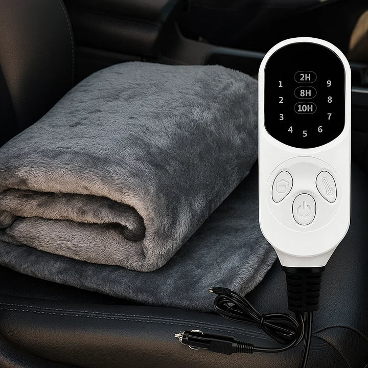 Elektrisk varmepledd til bil 12V med 9 nivåer og timer – Lunvang™