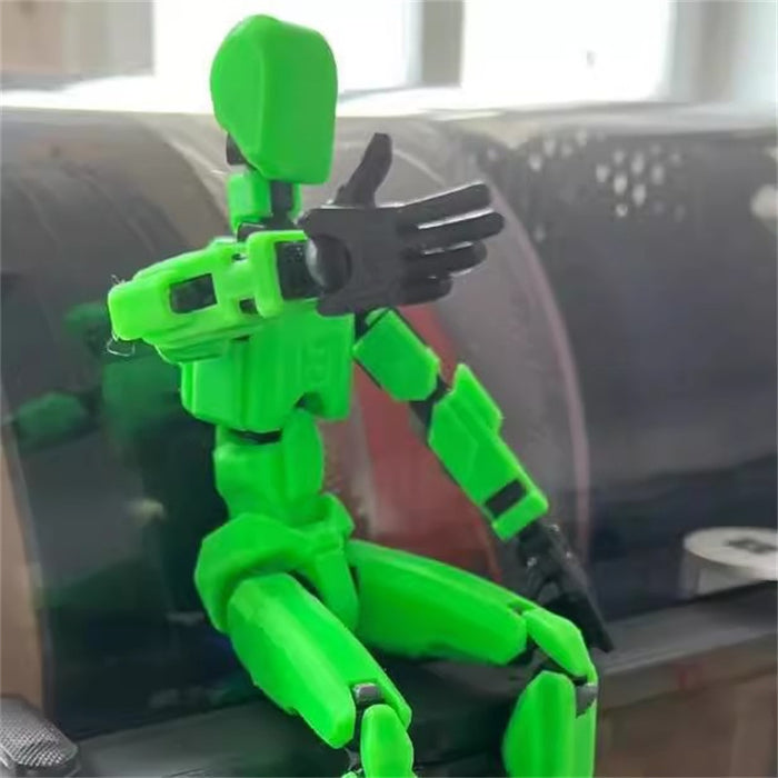 Lunvang 3D-printet robotfigur med bevegelige ledd