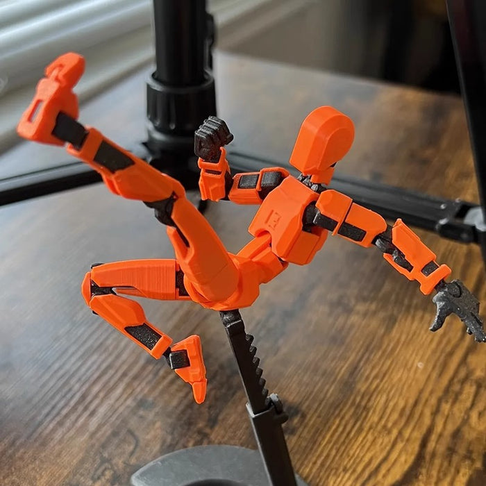 Lunvang 3D-printet robotfigur med bevegelige ledd