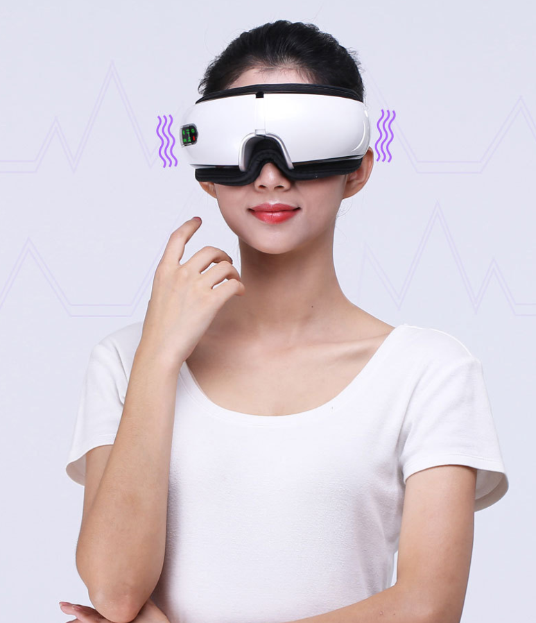 Hvit øyemassasjemaske