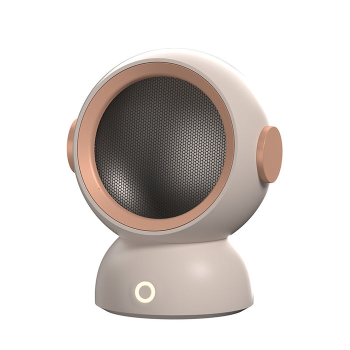 Lunvang Rund mini varmevifte med astronautdesign