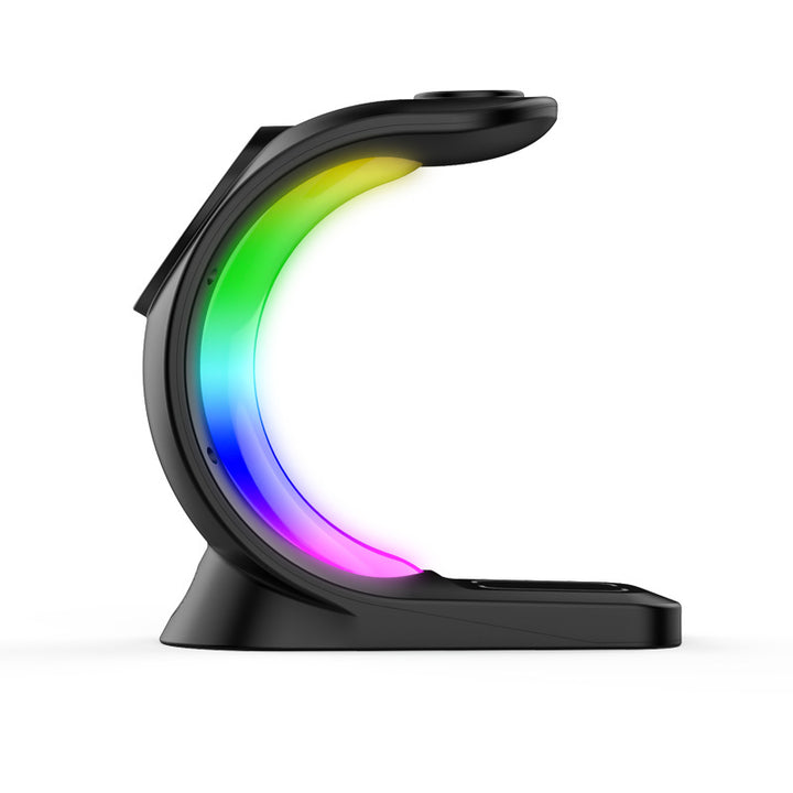 Magnetisk ladestasjon med RGB-lys