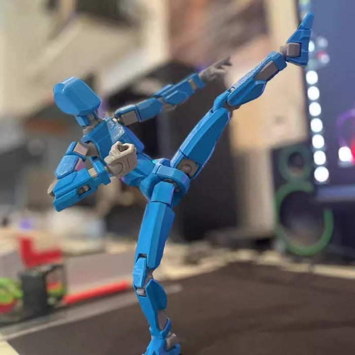 Lunvang 3D-printet robotfigur med bevegelige ledd