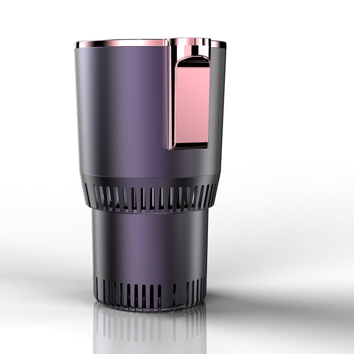 Koppholder med display i bilens midtkonsoll
