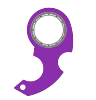 Lunvang Fidget spinner-nøkkelring med flaskeåpner