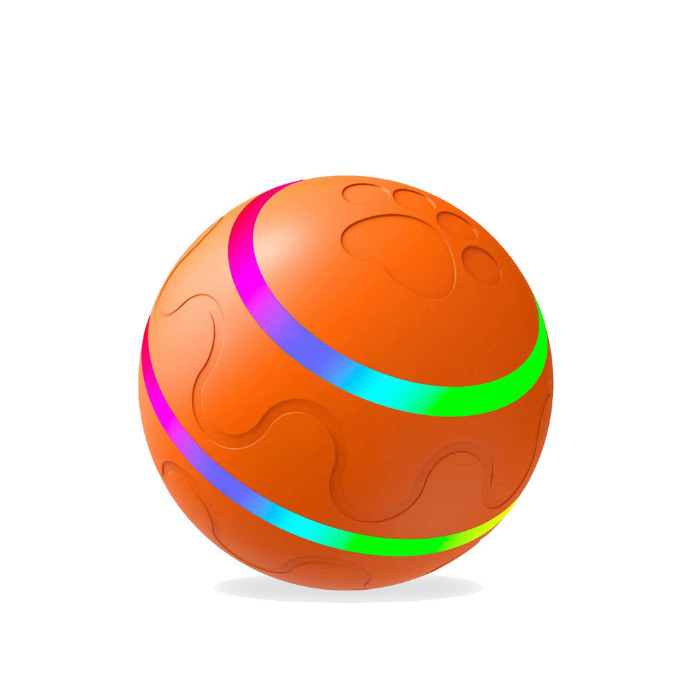 Selvrullende ball med fargerikt lys