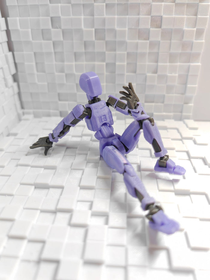 Lunvang 3D-printet robotfigur med bevegelige ledd