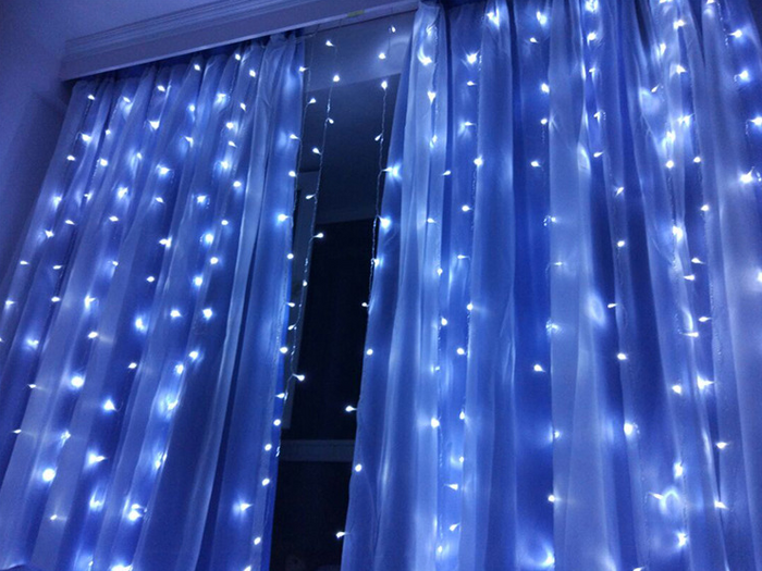 Lunvang Lysgardin med LED-lys – til vindu, fest og jul