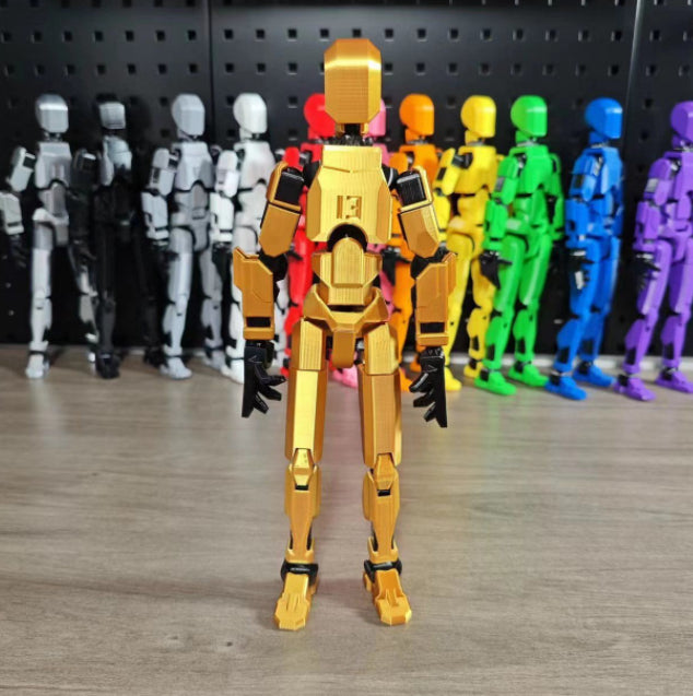 Lunvang 3D-printet robotfigur med bevegelige ledd