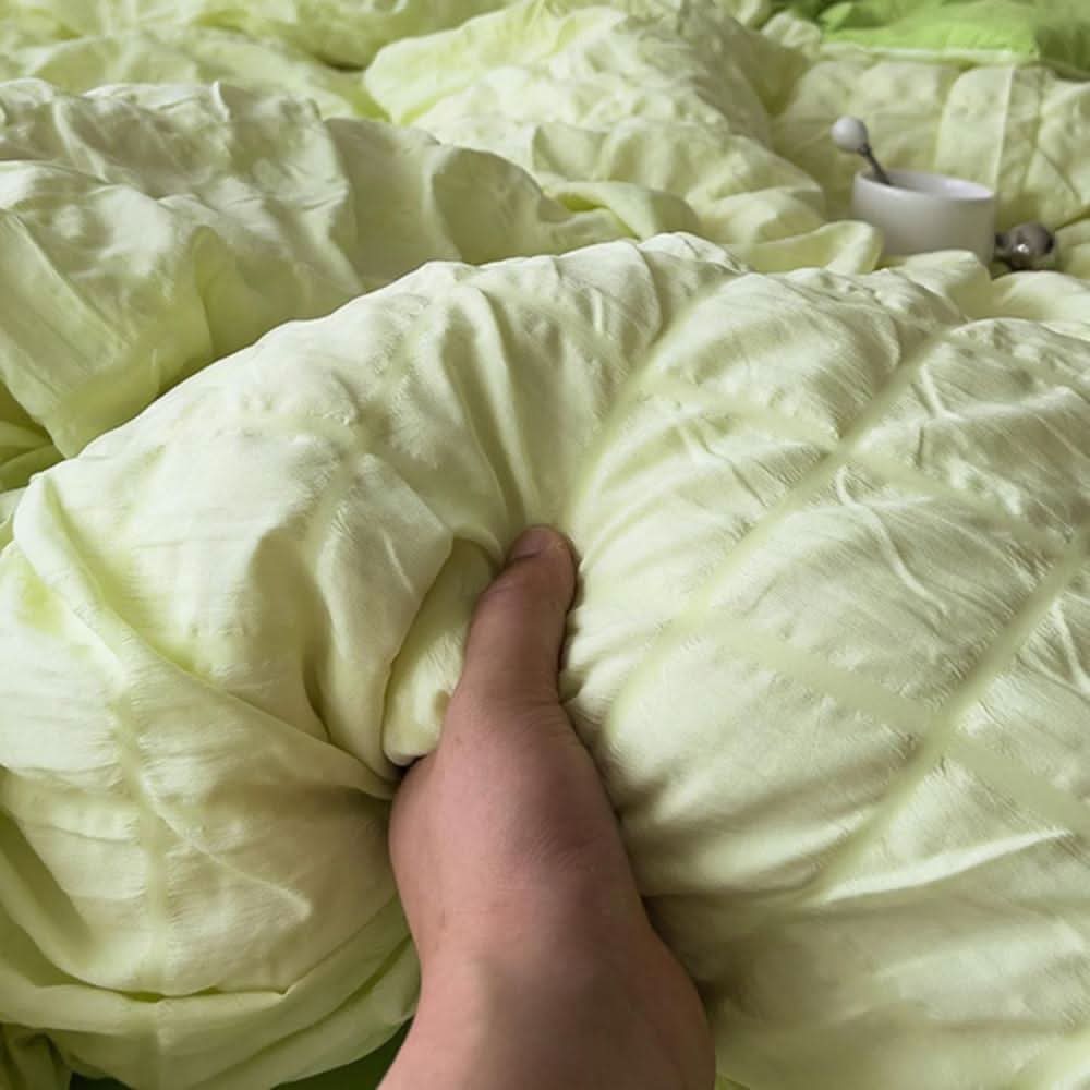 Lunvang™ Lett pledd med krøllete struktur til senga hele året