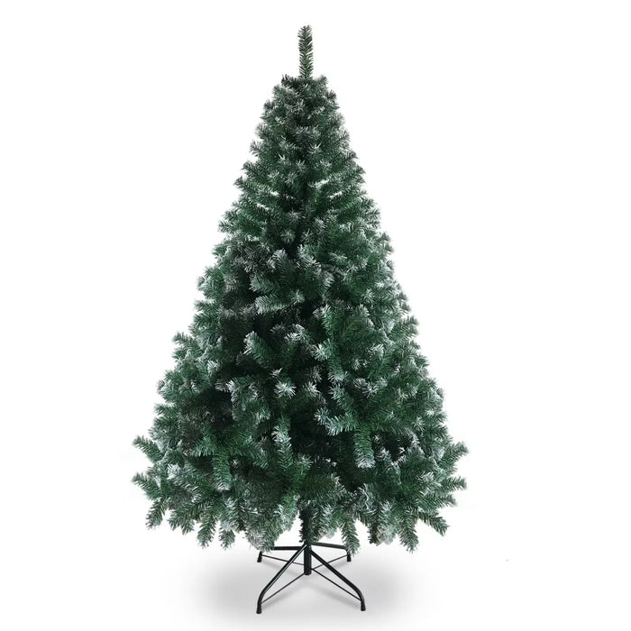 Lunvang Lysegrønt juletre med hvite tupper, 180 cm