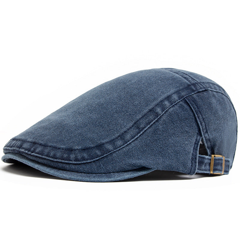 Sixpence i vasket denim sett fra siden
