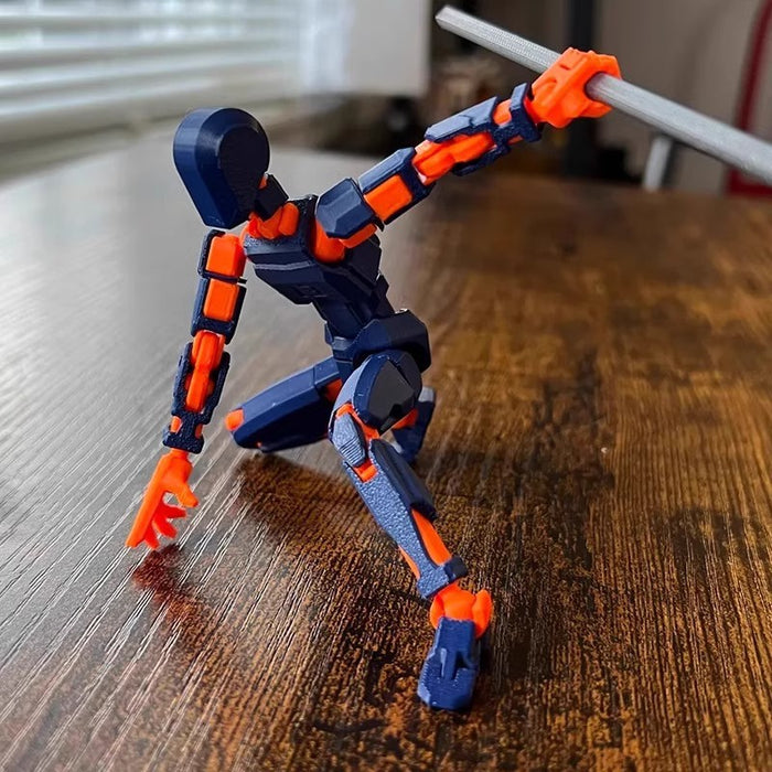 Lunvang 3D-printet robotfigur med bevegelige ledd