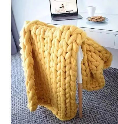 Lunvang™ Grovstrikket pledd i myk mikrofiber, tolv farger