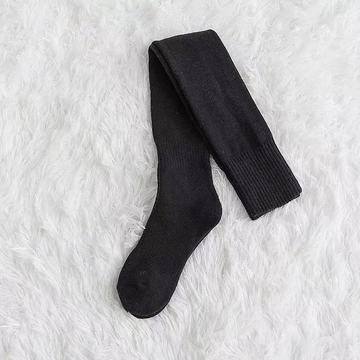 Lunvang™ Flettestrikkede overknestrømper med god stretch