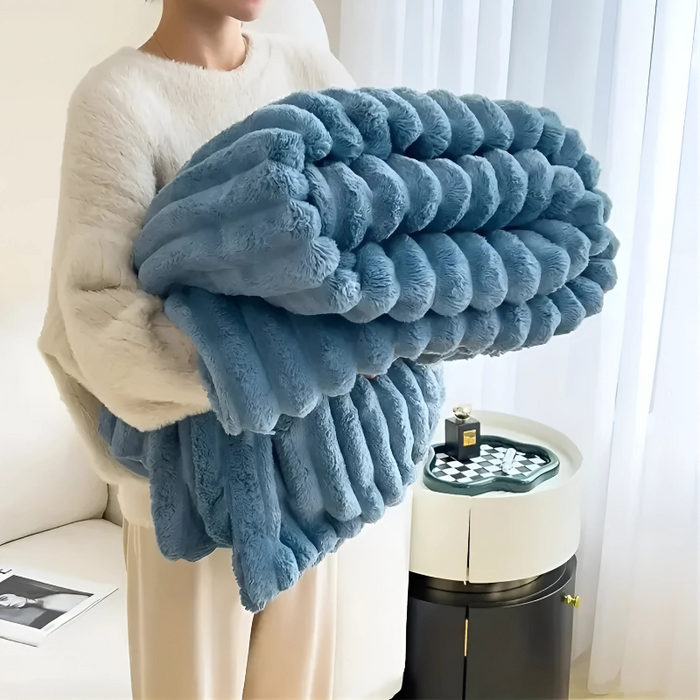 Lunvang™ Supermykt flanellpledd – lett, varmt og enkelt å ta med
