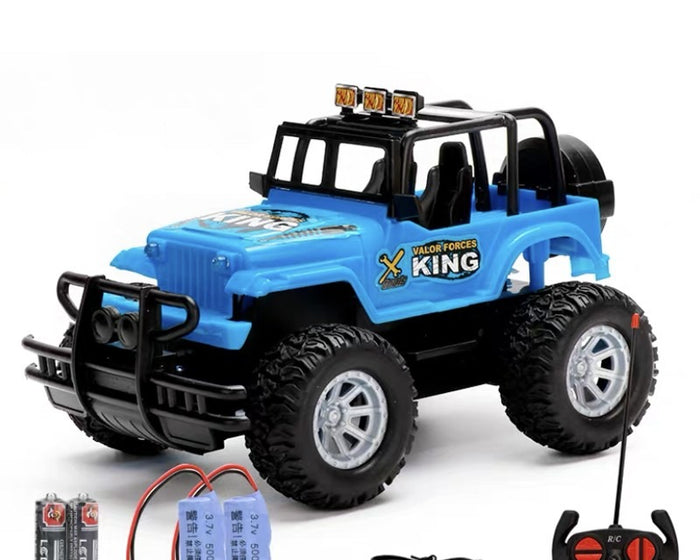 Lunvang Radiostyrt jeep for barn med lys foran