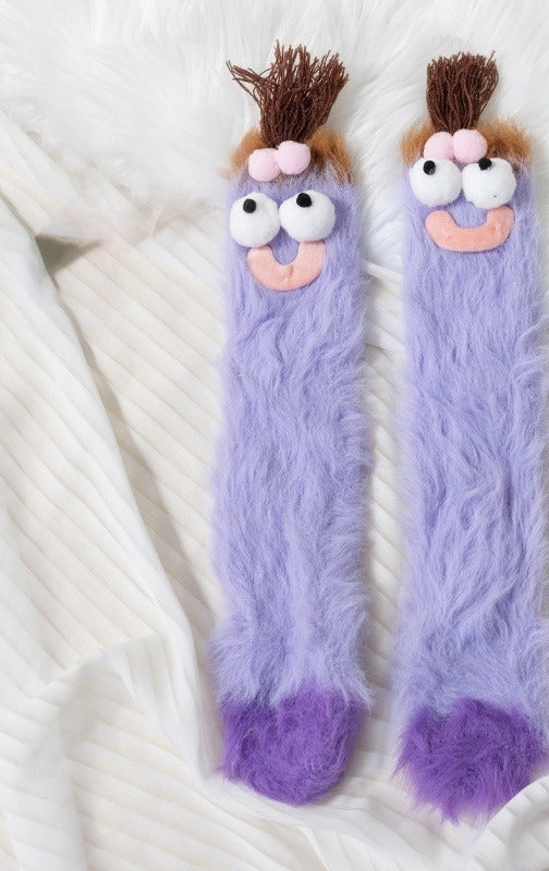 Lunvang Lodne monstersokker med morsomme fjes