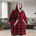 Lunvang™ Oversized fleecehoodie med stor hette – varm og myk