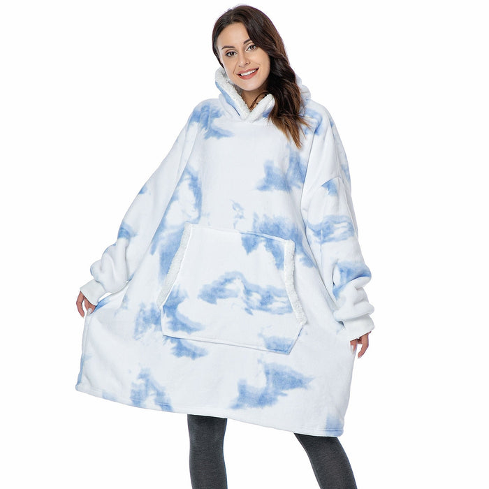 Lunvang™ Pleddhettegenser i fleece med stor hette og lommer