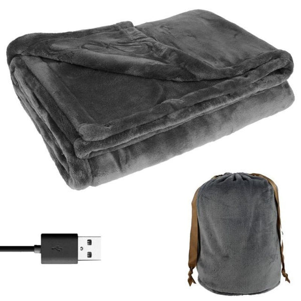 Lunvang™ Trådløst USB-varmeteppe i flanell med plass til to