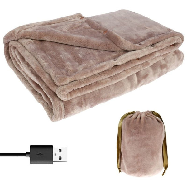 Trådløst USB-varmeteppe i flanell med plass til to – Lunvang™