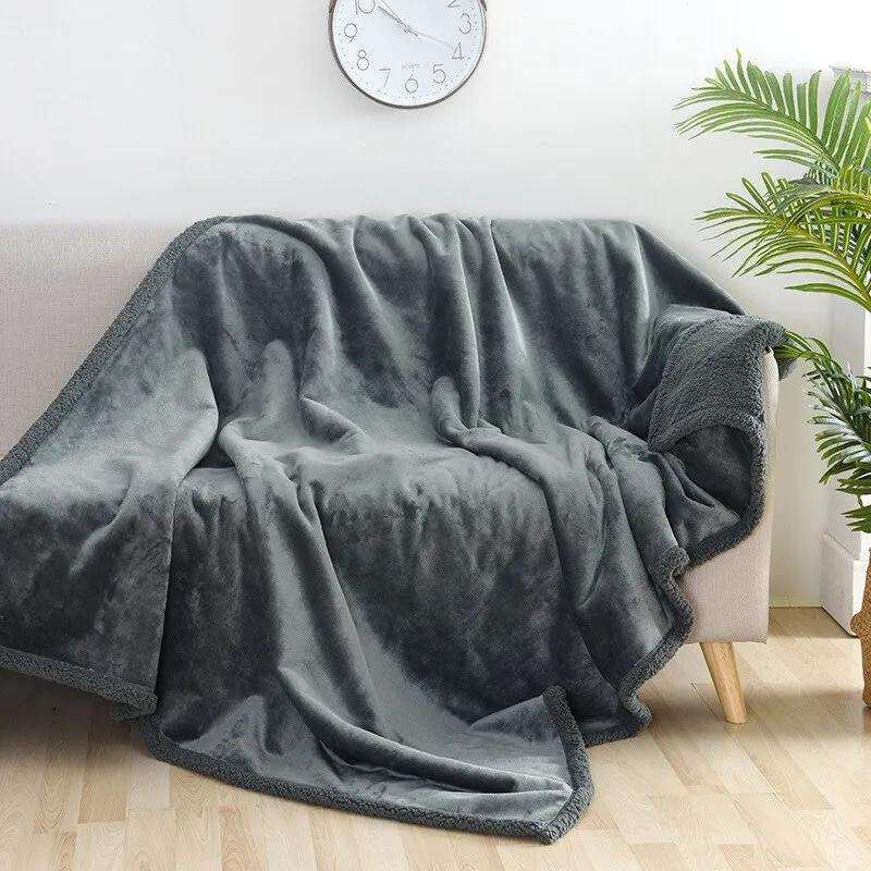 Vanntett plysjpledd og vendbart møbelbeskytter for sofa