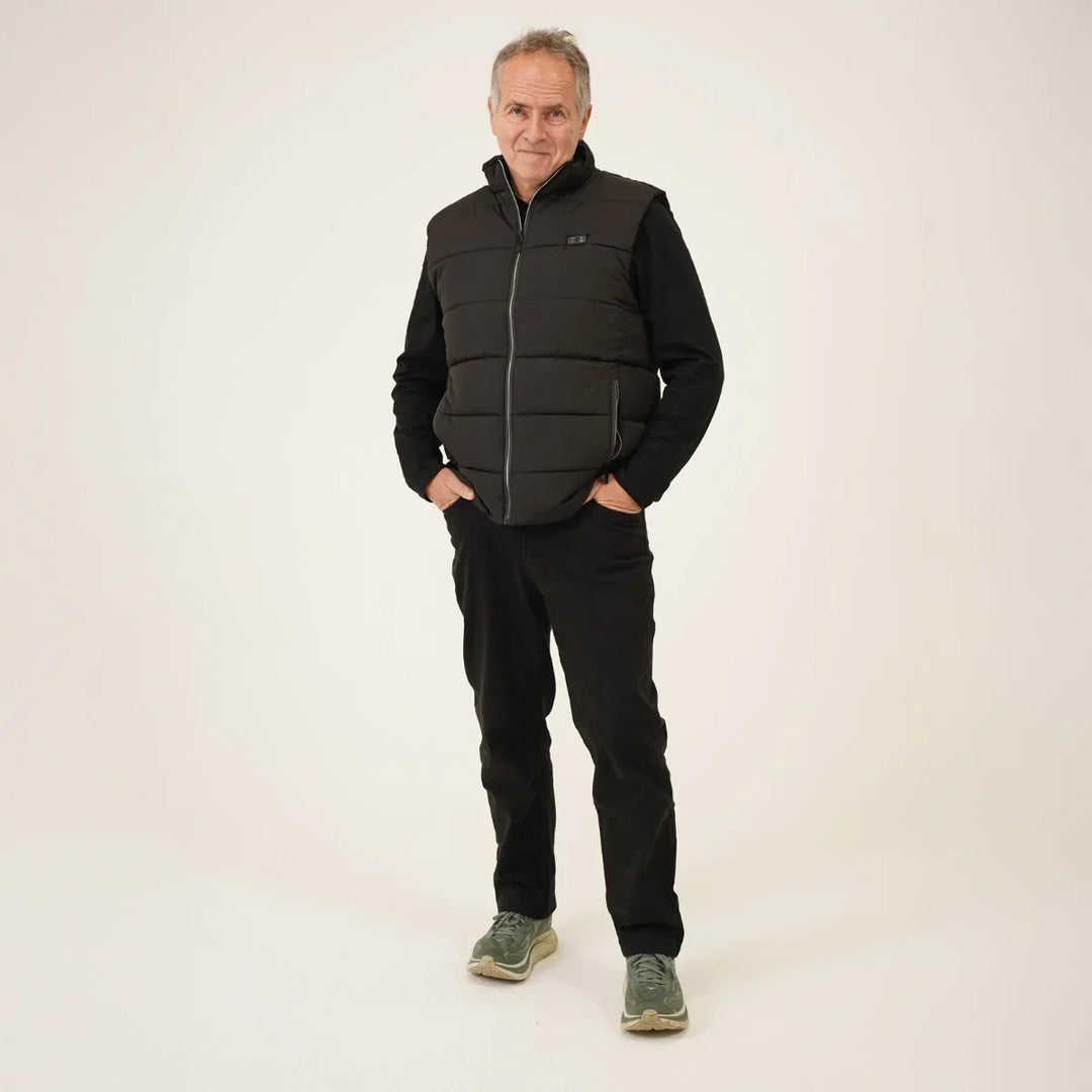 Lunvang™ Varmevest herre med varmesoner foran, bak og i nakken