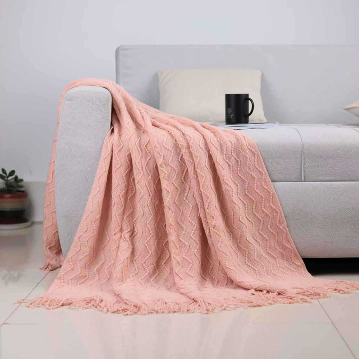 Lunvang™ Pledd med struktur til sofa og seng i mykt stoff
