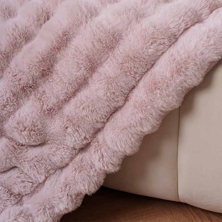 Fløyelsmykt luksuspledd til sofaen og sengen