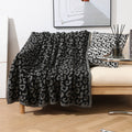 Lunvang™ Myk pledd med leopardmønster i plysj til sofaen