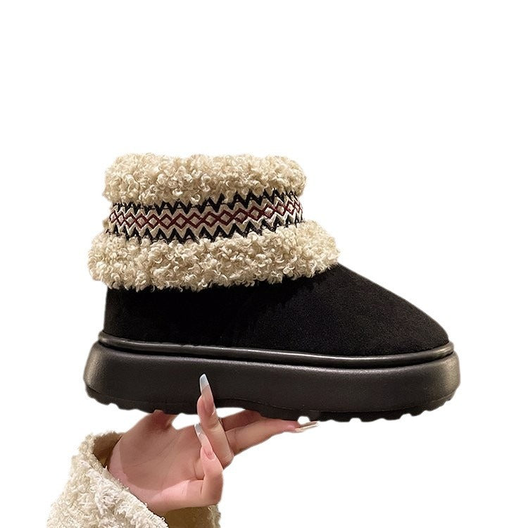 Tøfler dame med plysjfôr og trendy detaljer