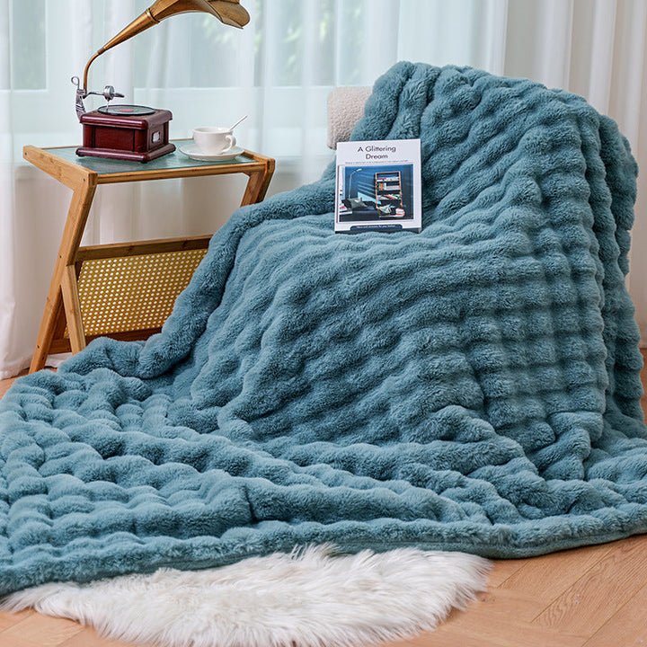 Fløyelsmykt luksuspledd til sofaen og sengen