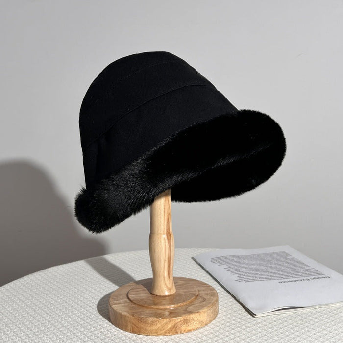 Lunvang™ Lue i fuskepels dame, myk og elegant til vinteren