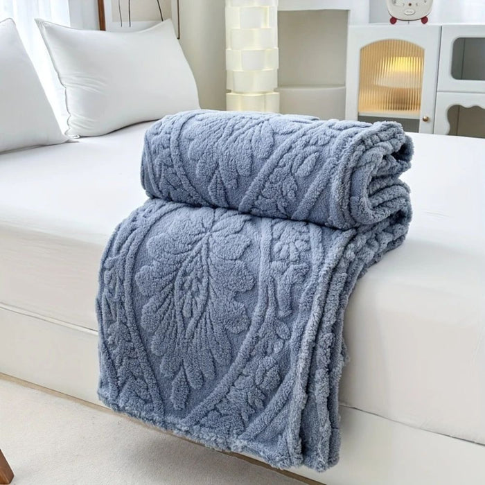 Lunvang™ Fleecepledd i jacquard med geometrisk struktur i fire størrelser