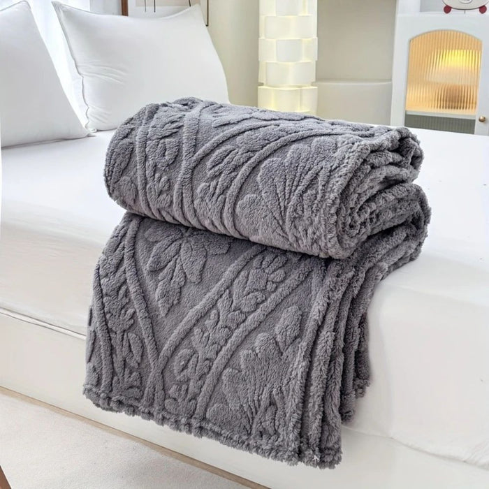 Lunvang™ Fleecepledd i jacquard med geometrisk struktur i fire størrelser
