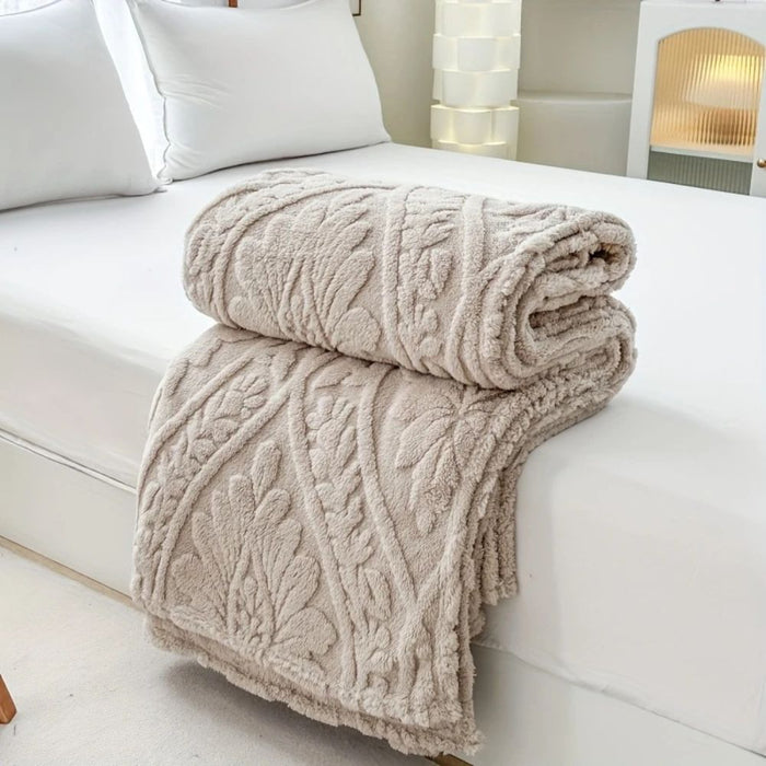 Lunvang™ Fleecepledd i jacquard med geometrisk struktur i fire størrelser