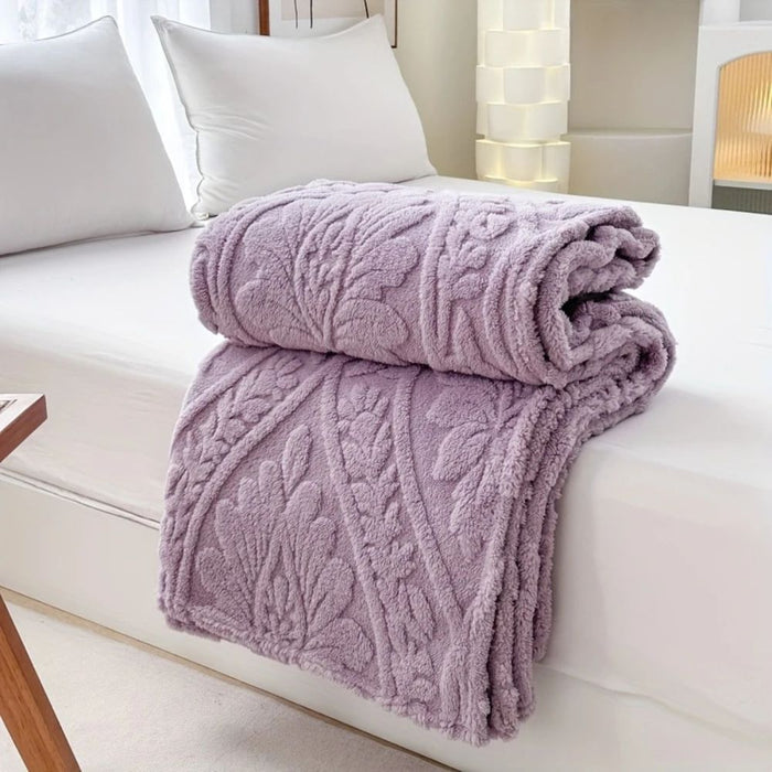 Lunvang™ Fleecepledd i jacquard med geometrisk struktur i fire størrelser