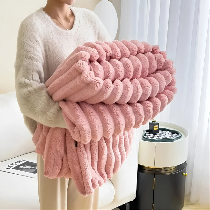 Lunvang™ Supermykt flanellpledd – lett, varmt og enkelt å ta med